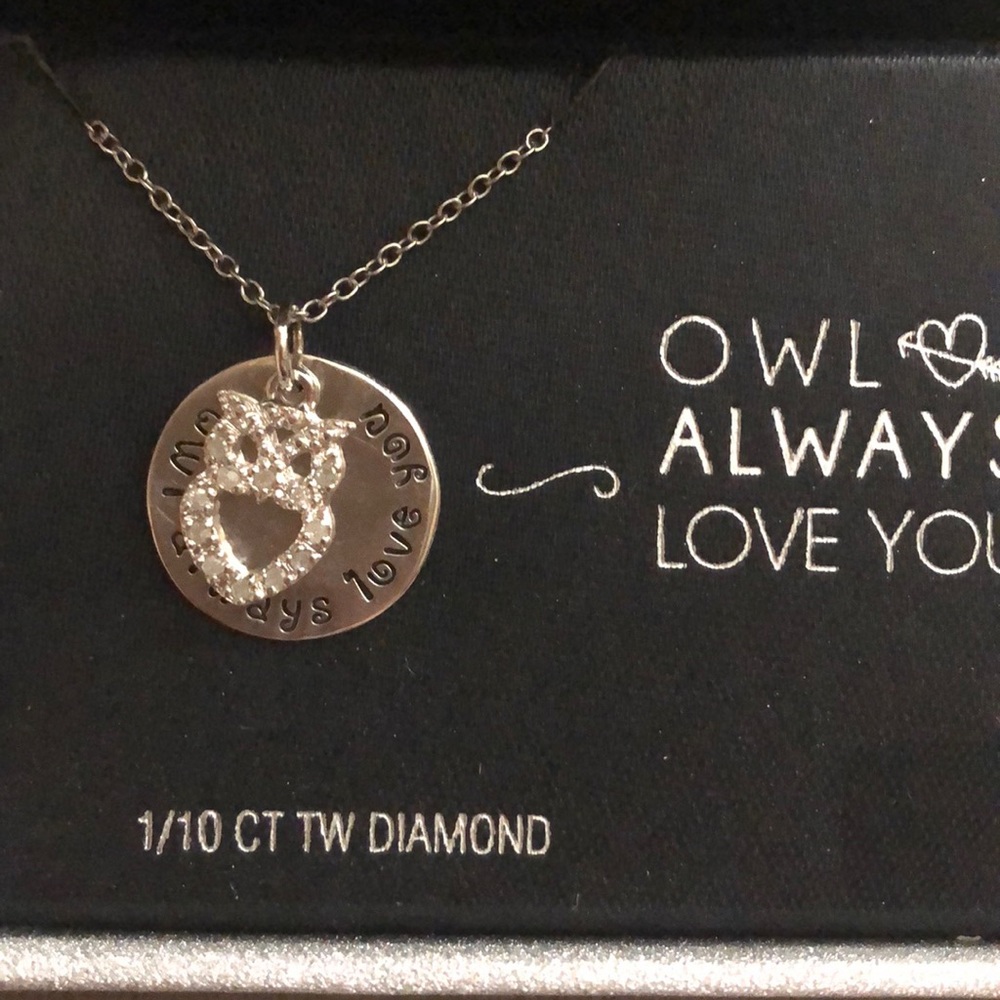 Diamond Owl Necklace
